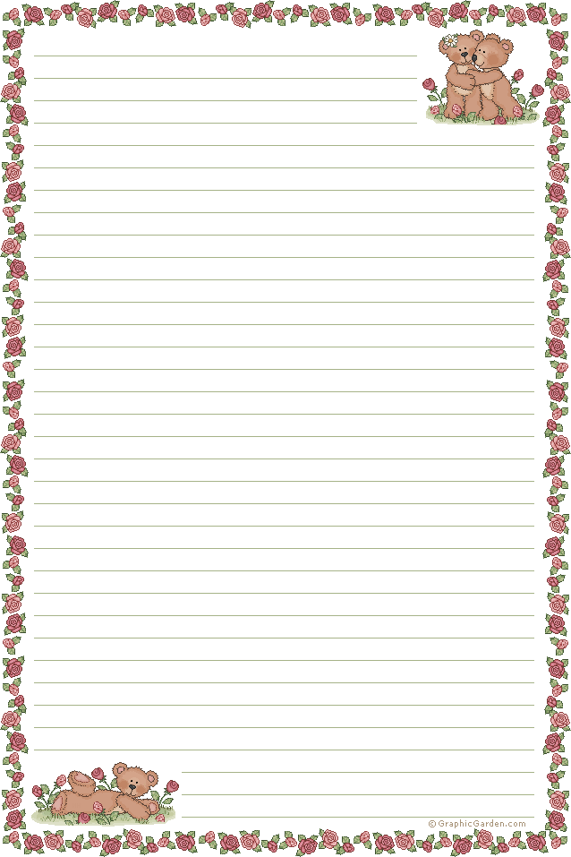 Free Printable Stationery - A4 Size
